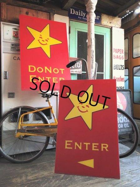 画像10: Vintage Original Carl's Jr Drive-thru Sign DO NOT ENTER (J378) (10)