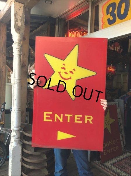画像8: Vintage Original Carl's Jr Drive-thru Sign ENTER (J379) (8)