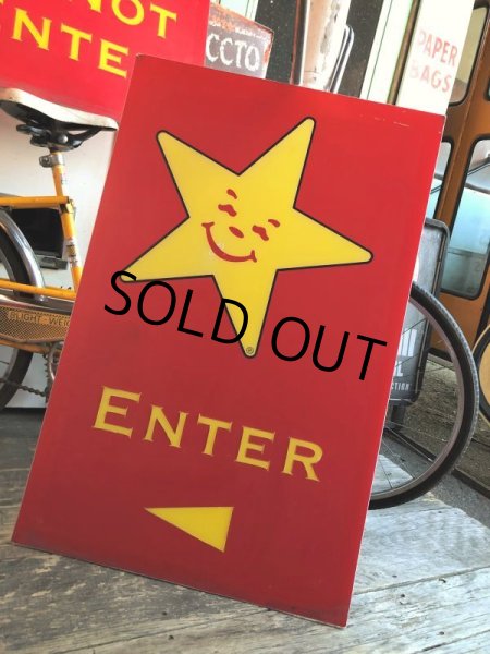 画像9: Vintage Original Carl's Jr Drive-thru Sign ENTER (J379) (9)