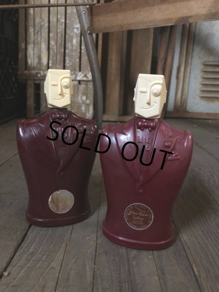画像10: 40s Vintage HIS After Shave Lotion Bottle Art Deco Design (C372) (10)
