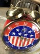 画像5: 70s Vintage Robertshaw Stars & Stripes Twin Bell Wind Up Alarm Clock Works!  (C374) (5)