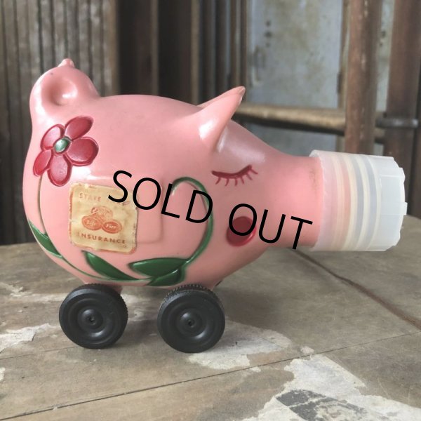 画像4: 70s Vintage State Farm Auto Insurance  Advertising Piggy Coin Bank (C384) (4)