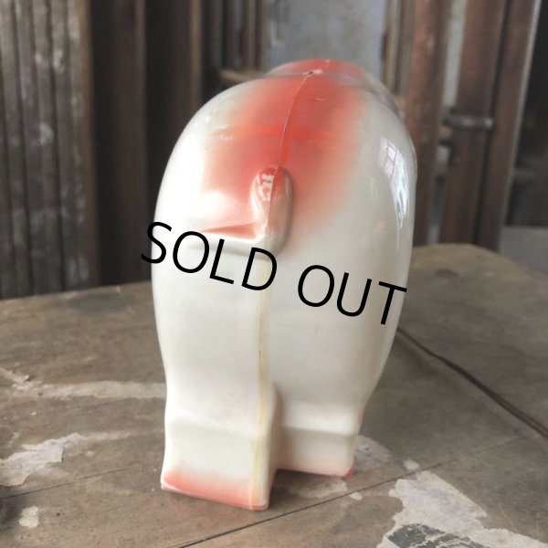 画像6: 50s Vintage R.B.RICE SAUSAGE CO. RICE'S Advertising Piggy Coin Bank (C383) (6)