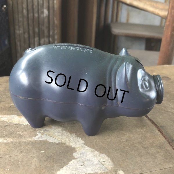 画像4: Vintage ELKS MAJOR PROJECT Advertising Piggy Coin Bank (C380) (4)