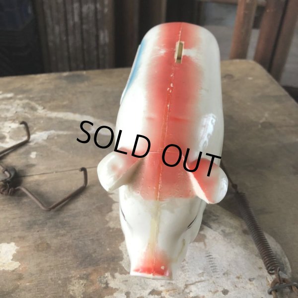 画像3: 50s Vintage R.B.RICE SAUSAGE CO. RICE'S Advertising Piggy Coin Bank (C383) (3)