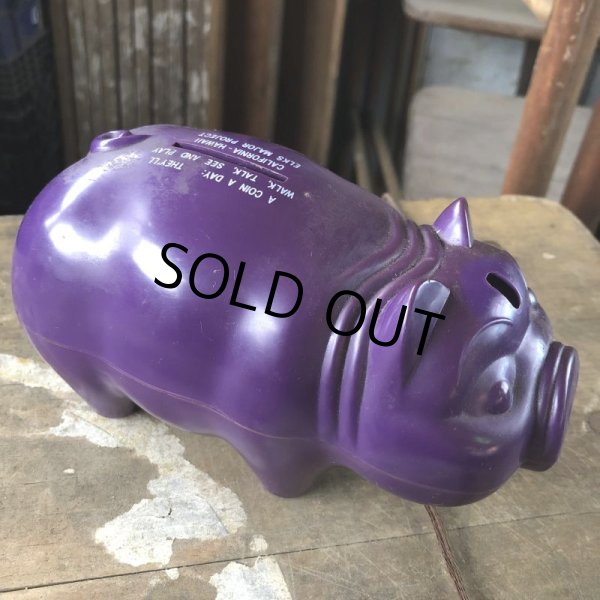 画像4: Vintage ELKS MAJOR PROJECT Advertising Piggy Coin Bank (C381) (4)