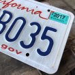 画像2: American License Number Plate / California 7MUB035 (B390) (2)