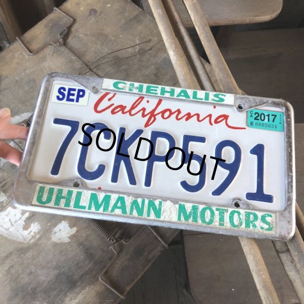 画像6: Vintage Automotive License Plate Frame / CHEHALIS UHLMANN MOTORS (B403) (6)