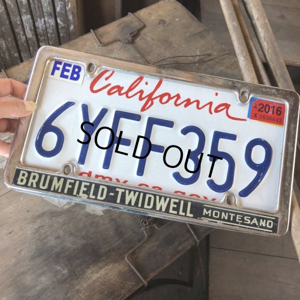 画像6: Vintage Automotive License Plate Frame / BRUMFIELD-TWIDWELL MONTESAND (B409) (6)