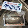 画像5: Vintage Automotive License Plate Frame / WALLA WALLA TEAGUE (B406) (5)