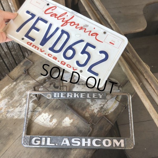 画像5: Vintage Automotive License Plate Frame / BERKELEY GIL. ASHCOM (B401) (5)