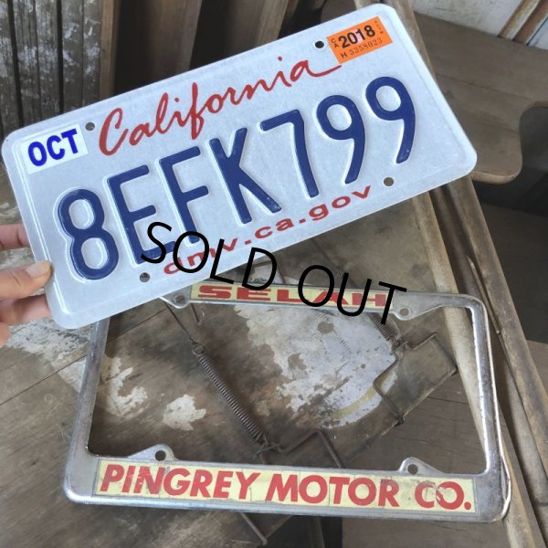 画像5: Vintage Automotive License Plate Frame / SELAH PINGREY MOTOR CO. (B402) (5)