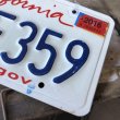 画像2: American License Number Plate / California 6YFF359 (B398) (2)