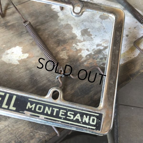 画像2: Vintage Automotive License Plate Frame / BRUMFIELD-TWIDWELL MONTESAND (B409) (2)