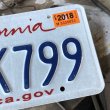 画像2: Vintage American License Number Plate / California 8EFK799 (B388) (2)