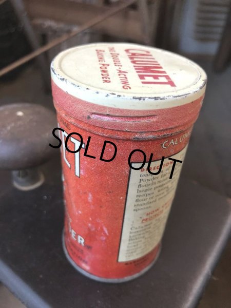 画像2: Vintage Calumet Baking Powder Tin Can 6oz (B413) (2)
