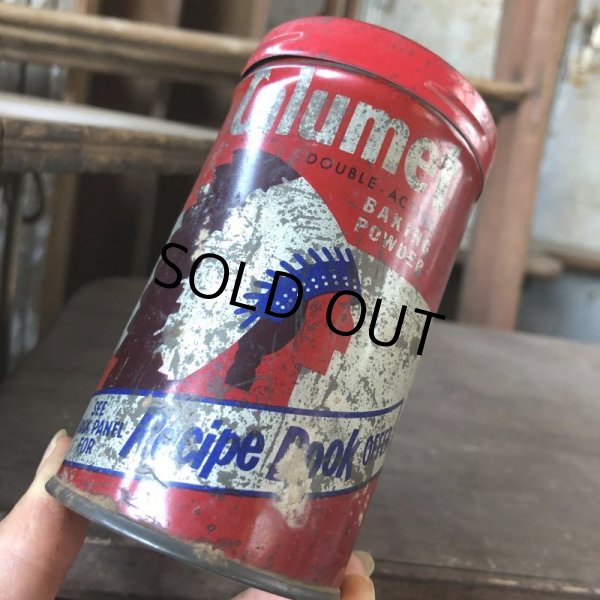 画像8: Vintage Calumet Baking Powder Tin Can 1/2lb (B410) (8)