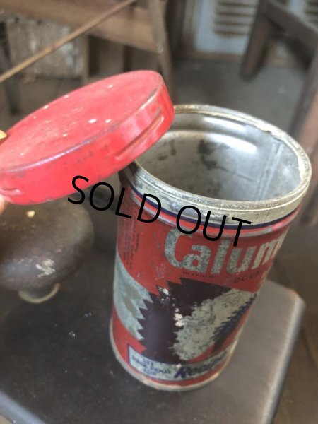 画像5: Vintage Calumet Baking Powder Tin Can 1/2lb (B410) (5)