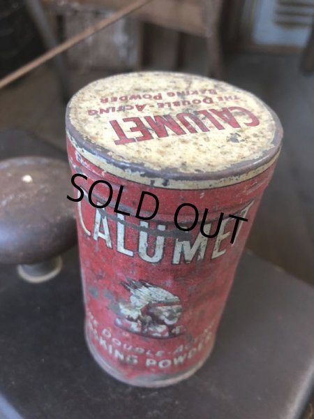画像6: Vintage Calumet Baking Powder Tin Can 6oz (B414) (6)