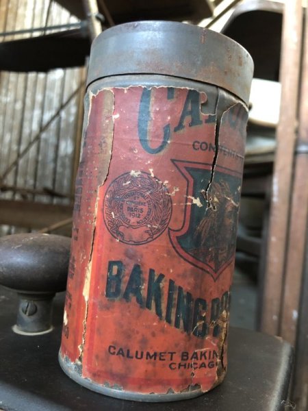 画像5: Vintage Calumet Baking Powder Tin Can Paper Label 1 Pound (B417) (5)