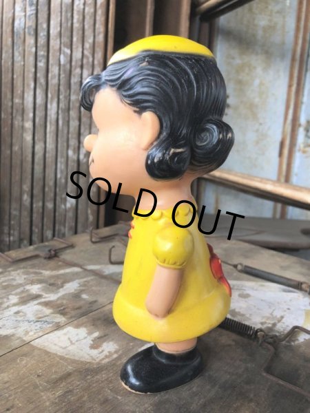 画像5: 50s Vintage Snoopy Lucy Vinyl Doll Hungerford (B427) (5)