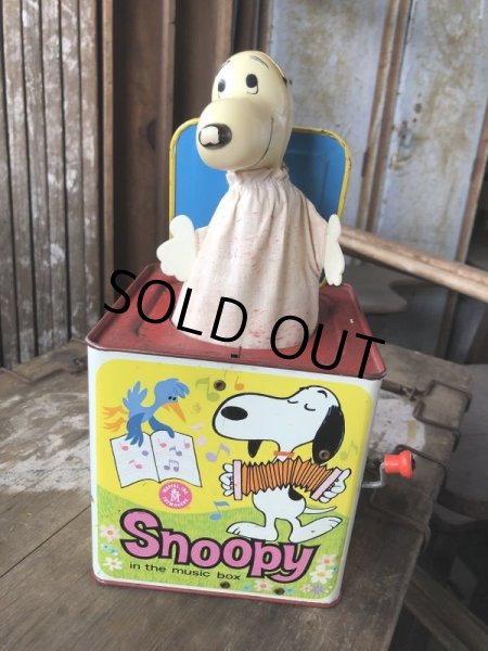 画像2: SALE ! Vintage Mattel Snoopy in the Music Box JUNK (B422) (2)