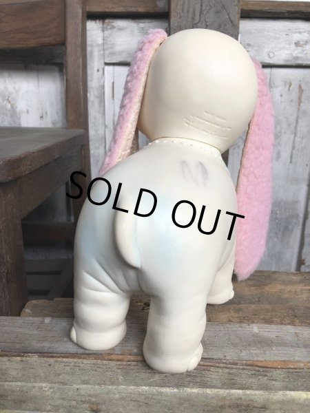 画像9:  60s Vintage Edward Mobley Arrow Sleep Eyes Rubber Squeak Elephant (C433) (9)