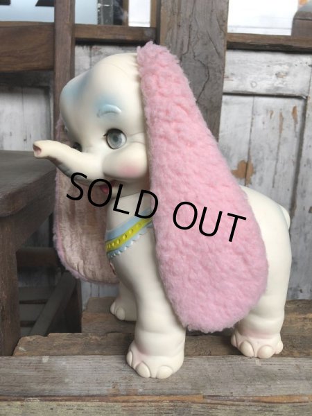 画像8:  60s Vintage Edward Mobley Arrow Sleep Eyes Rubber Squeak Elephant (C433) (8)