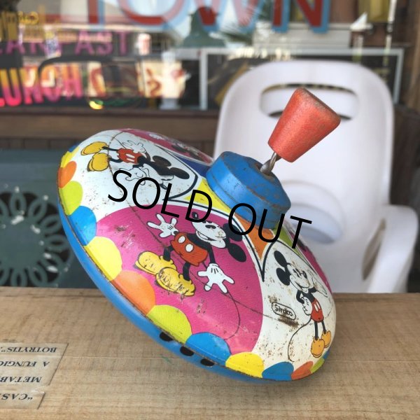 画像1: Vintage Disney Mickey Mouse Tin Toy (C095)  (1)