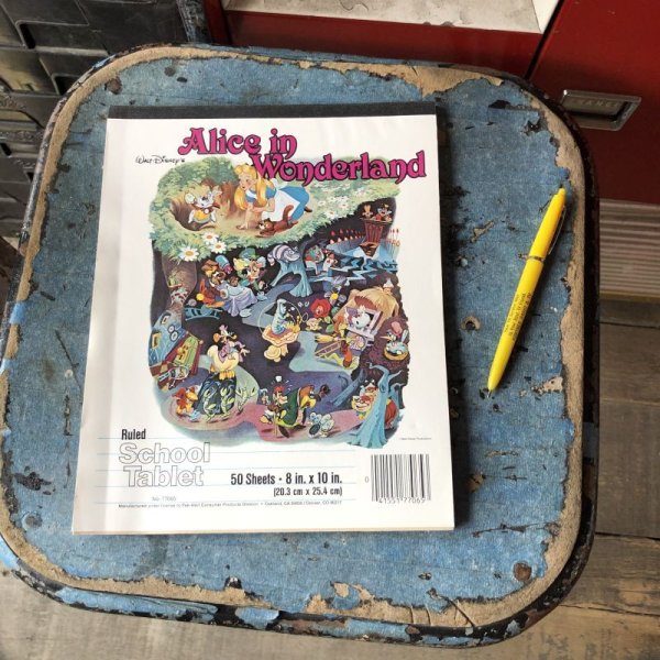画像1: Vintage Disney School Tablet Alice in Wonderland (C080)  (1)
