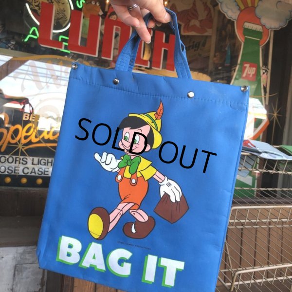 画像1: Vintage Disney Utility Bag Pinocchio (C085)  (1)