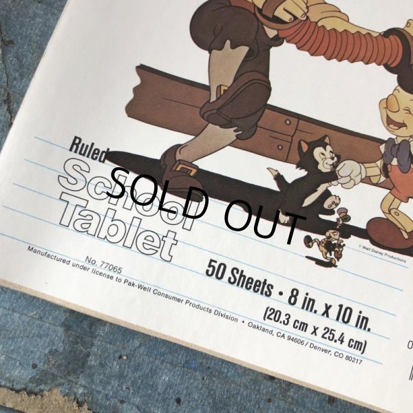 画像2: Vintage Disney School Tablet Pinocchio (C078)  (2)
