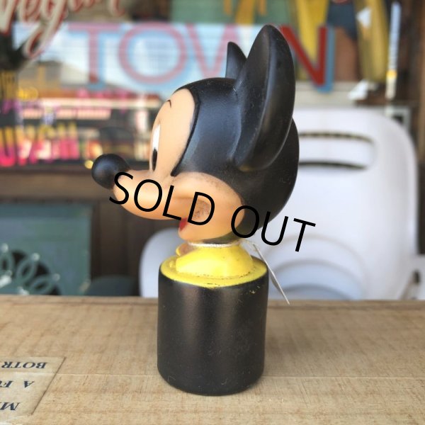 画像4: Vintage Disney Mickey Mouse Vinyl Toy (B447)  (4)