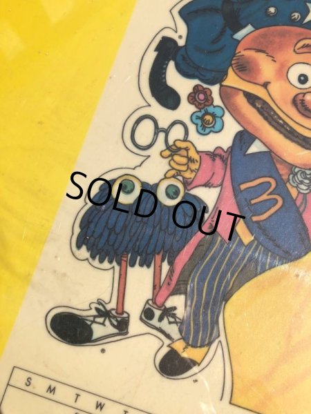 画像8: 70s Vintage McDonalds GET YOUR POSTER CALENDAR Translite Store Display Sign (B452)  (8)