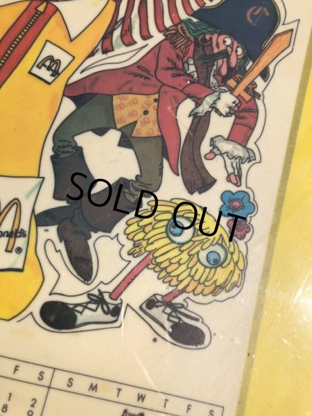 画像4: 70s Vintage McDonalds GET YOUR POSTER CALENDAR Translite Store Display Sign (B452)  (4)