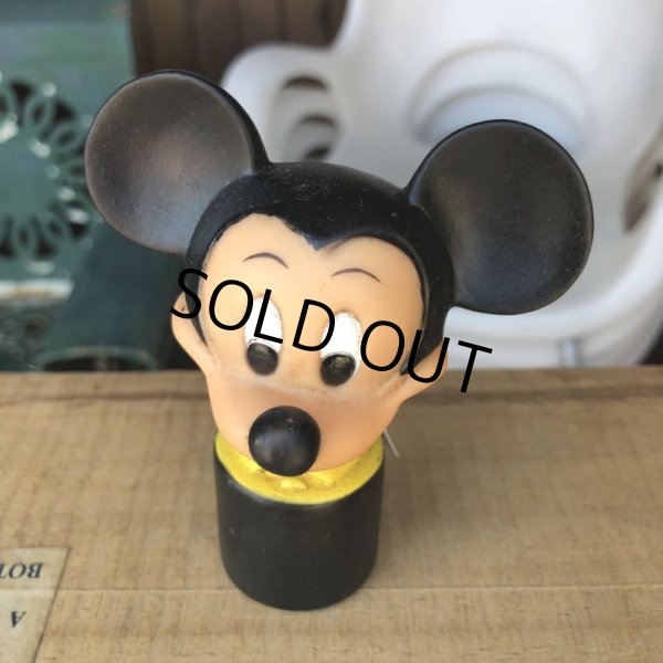 画像2: Vintage Disney Mickey Mouse Vinyl Toy (B447)  (2)