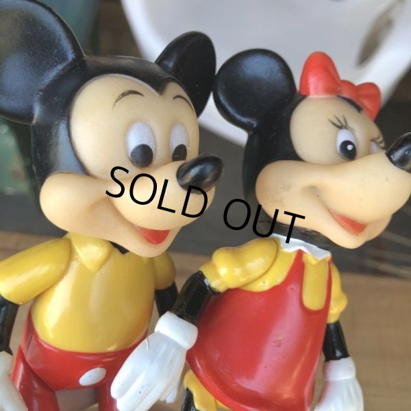 画像2: Vintage R.Dakin Disney Mickey and Minnie Mouse Mini Figure Set (B439)  (2)