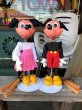 画像1: 70s Vintage Disney Pelham Puppet MIckey and Minnie Mouse Set (B451)  (1)