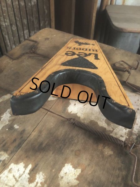 画像5: Vintage LEE RIDERS Advertising Wood Boot Jack Bucking Horse (B455) (5)