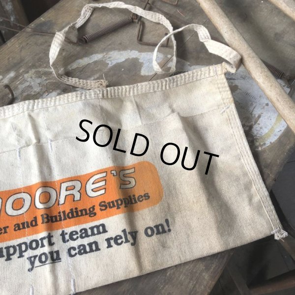 画像6: Vintage Advertising Work Apron MOORE'S (B479) (6)