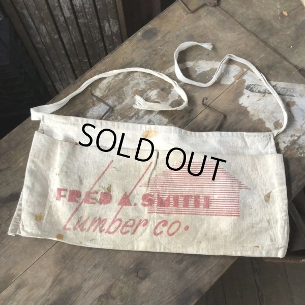 画像3: Vintage Advertising Work Apron FRED A.SMITH Lumber (B468) (3)