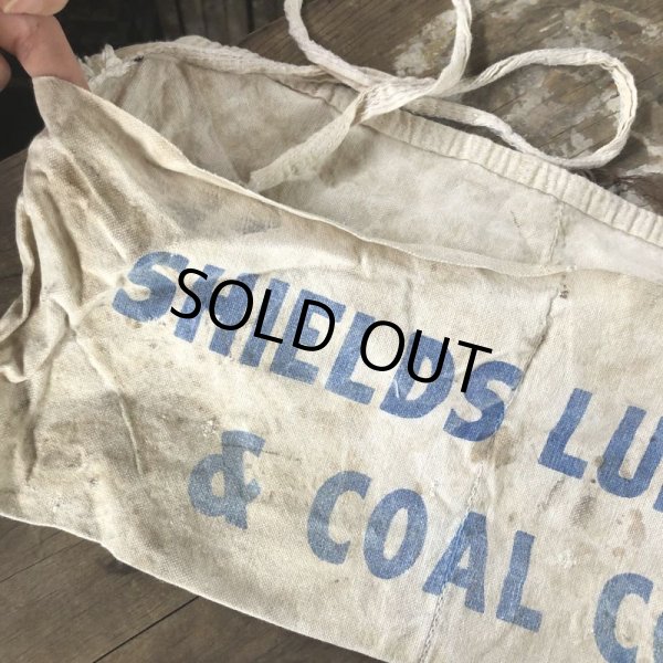 画像4: Vintage Advertising Work Apron SHIELDS LUMBER (B464) (4)