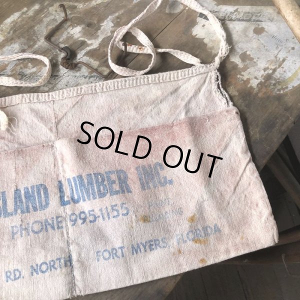 画像6: Vintage Advertising Work Apron PINE ISLAND LUMBER (B460) (6)