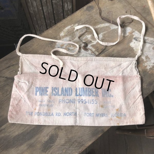 画像3: Vintage Advertising Work Apron PINE ISLAND LUMBER (B460) (3)