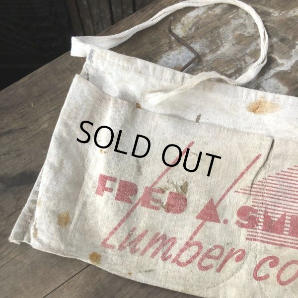 画像4: Vintage Advertising Work Apron FRED A.SMITH Lumber (B468) (4)