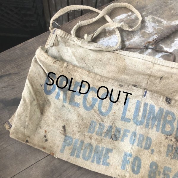 画像4: Vintage Advertising Work Apron GREGO LUMBER (B463) (4)