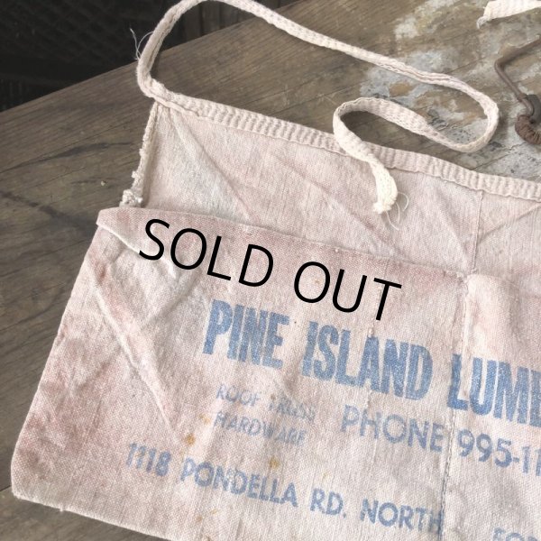 画像4: Vintage Advertising Work Apron PINE ISLAND LUMBER (B460) (4)