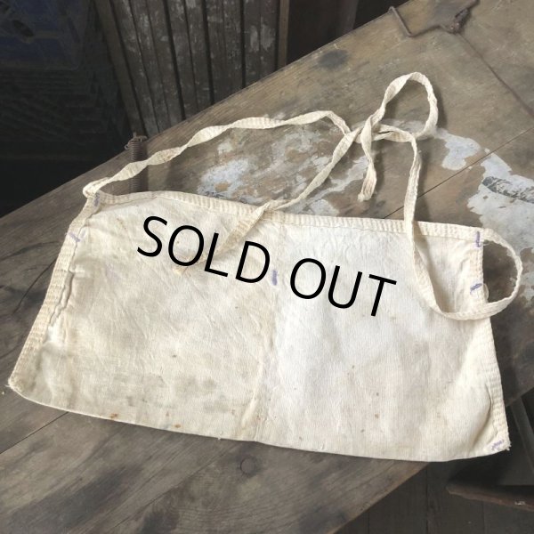 画像2: Vintage Advertising Work Apron EARL LATSHA Lumber (B472) (2)