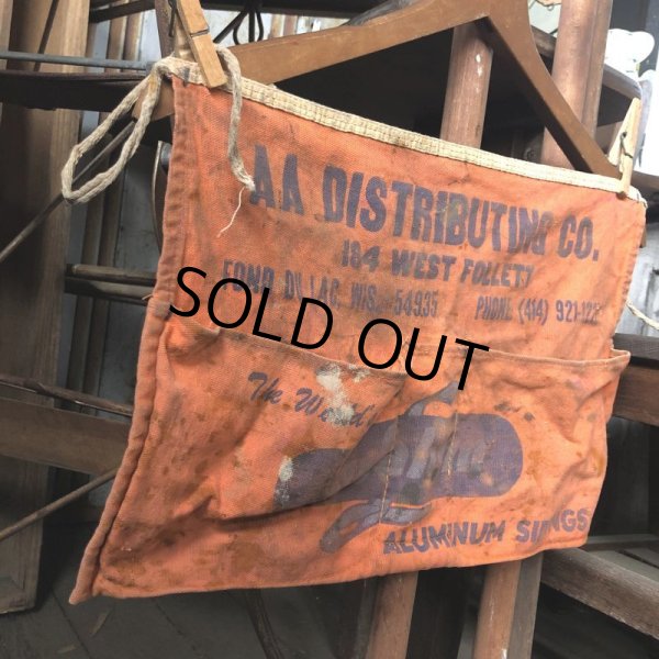 画像4: Vintage Advertising Work Apron AA DISTRIBUTING aluminum sidings (B478) (4)