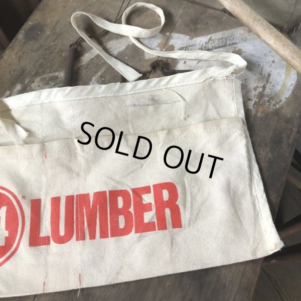 画像6: Vintage Advertising Work Apron 84 LUMBER (B462) (6)